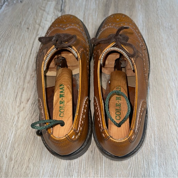 Itshide Brouge Oxfords Men’s Commando Style Chunky Sole Made In England Brown - Picture 5 of 15